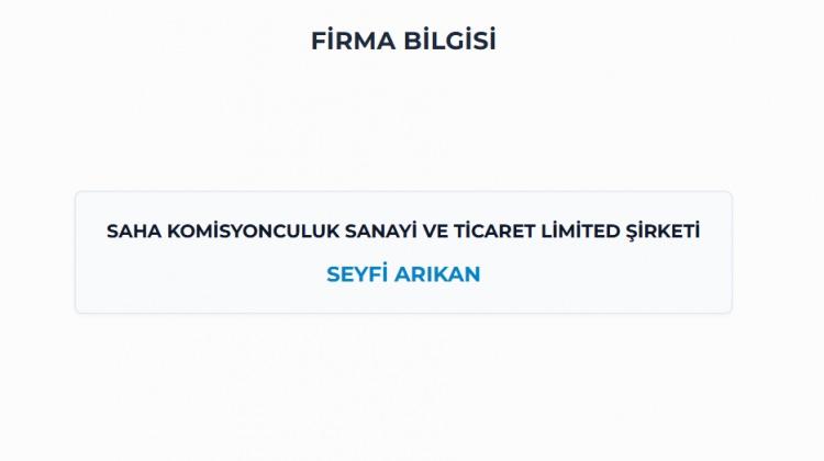<p><span style="color:#B22222"><strong>NİL&Uuml;FER / BURSA - SABRİ BEYAN</strong></span></p>

<p><strong>SAHA KOMİSYONCULUK SAN.TİC.LTD.ŞTİ</strong></p>

