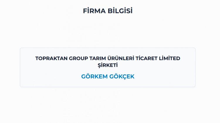 <p><span style="color:#B22222"><strong>MENEMEN / İZMİR -</strong></span></p>

<p><strong>TOPRAKTAN GROUP TARIM &Uuml;R&Uuml;NLERİ TİCARET LİMİTED ŞİRKETİ</strong></p>
