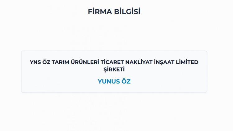 <p><span style="color:#B22222"><strong>FİNİKE / ANTALYA - </strong></span></p>

<p><strong>YNS &Ouml;Z TARIM &Uuml;R&Uuml;NLERI TICARET NAKLIYAT INSAAT LIMITED SIRKETI</strong></p>
