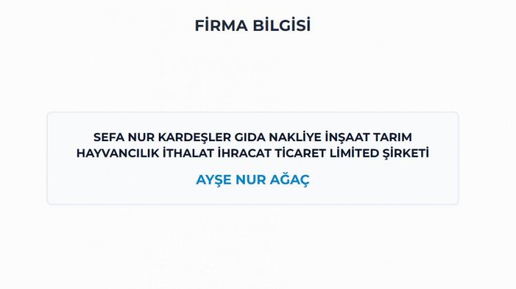 <p><span style="color:#B22222"><strong>İZNİK / BURSA -</strong></span></p>

<p><strong>SEFA NUR KARDEŞLER GIDA NAKLİYE İNŞAAT TARIM HAYVANCILIK İTHALAT İHRACAT TİCARET LİMİTED ŞİRKETİ</strong></p>
