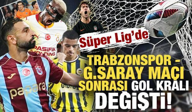<p>S&uuml;per Lig'de Trabzonspor'un Galatasaray'ı 4-0 yendiği ma&ccedil; sonrası gol krallığı sıralaması da yeniden g&uuml;ncellendi.</p>
