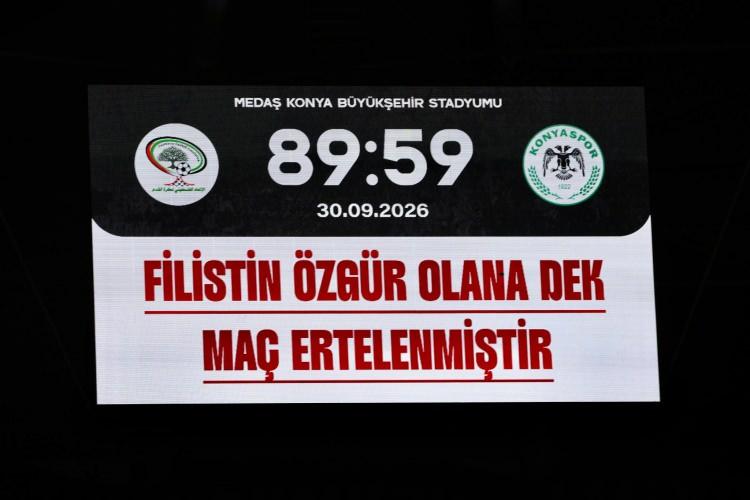 <p>Ge&ccedil;ilen anonsta ise "Filistin &ouml;zg&uuml;r olana dek ma&ccedil; ertelenmiştir" denildi.</p>
