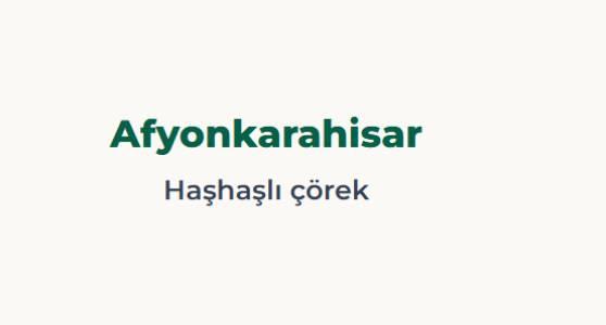 <p><span style="color:#B22222"><strong>AFYONKARAHİSAR</strong></span></p>

<p><span style="color:#B22222"><strong>HAŞHAŞLI &Ccedil;&Ouml;REK</strong></span></p>
