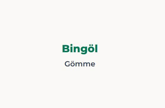 <p><span style="color:#B22222"><strong>BİNG&Ouml;L</strong></span></p>

<p><span style="color:#B22222"><strong>G&Ouml;MME</strong></span></p>
