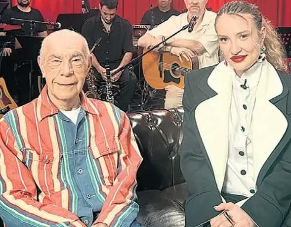 <p>Mazhar Alanson, TRT M&uuml;zik&rsquo;te ekrana gelen Irmak Arıcı&rsquo;nın sunduğu &lsquo;Irmak Arıcı ile D&uuml;nden Bug&uuml;ne&rsquo; programına konuk oldu.</p>
