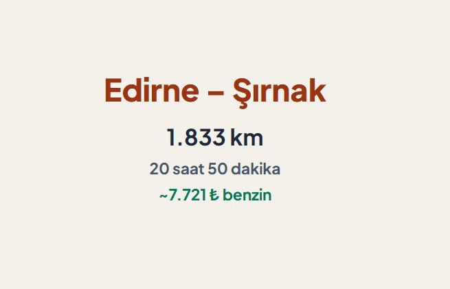 <p><span style="color:#B22222"><strong>EDİRNE &ndash; ŞIRNAK&nbsp;</strong></span></p>
