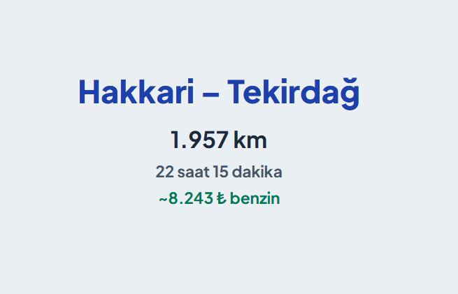 <p><span style="color:#B22222"><strong>HAKKARİ &ndash; TEKİRDAĞ</strong></span></p>
