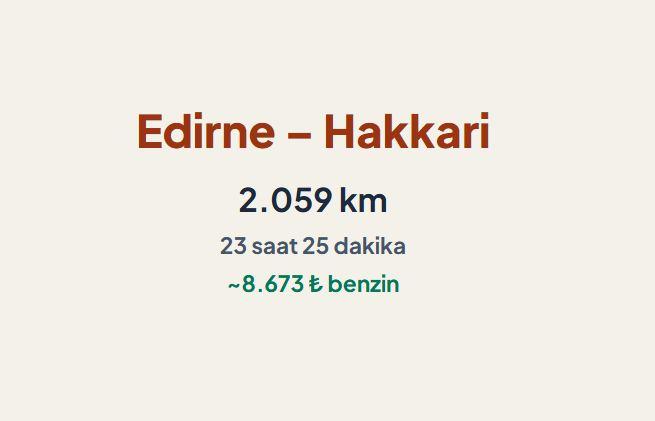 <p><span style="color:#B22222"><strong>EDİRNE &ndash; HAKKARİ</strong></span></p>
