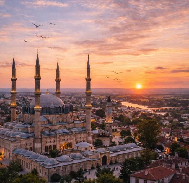 <p>22- EDİRNE</p>

<p>Edirne, tarih boyunca Hadrianapolis, Odrisya, Orestias ve Uscudama gibi farklı isimlerle anıldı. T&uuml;rklerin b&ouml;lgeye gelmesiyle Edrene olarak kullanılan isim, zamanla Edirneye d&ouml;n&uuml;şt&uuml;.</p>

