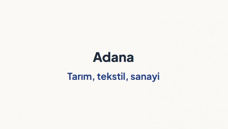 <p><span style="color:#B22222"><strong>ADANA</strong></span></p>
