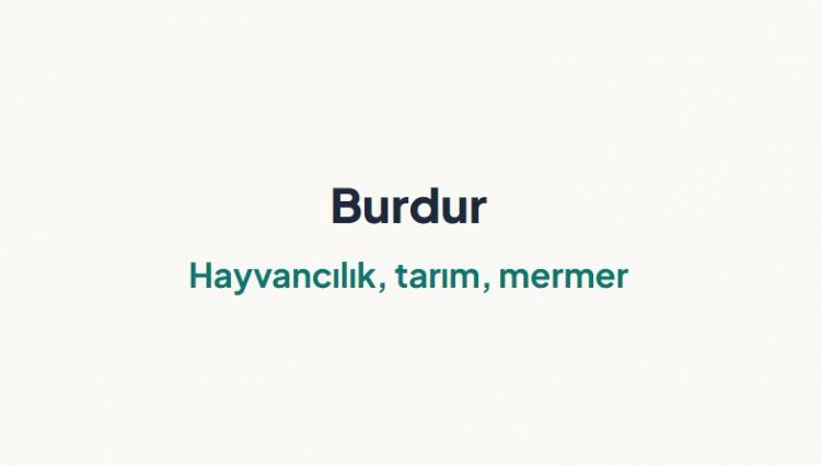 <p><span style="color:#B22222"><strong>BURDUR&nbsp;</strong></span></p>
