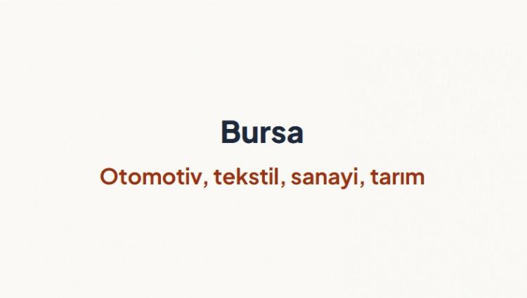 <p><span style="color:#B22222"><strong>BURSA&nbsp;</strong></span></p>
