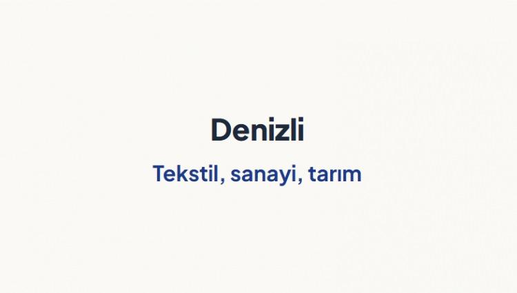 <p><span style="color:#B22222"><strong>DENİZLİ&nbsp;</strong></span></p>
