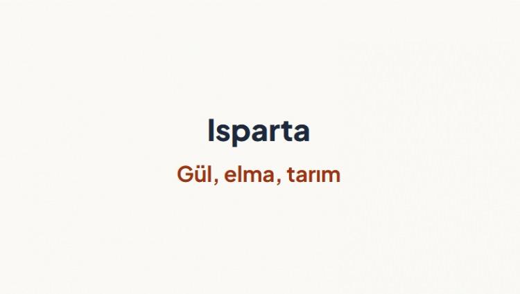<p><span style="color:#B22222"><strong>ISPARTA&nbsp;</strong></span></p>
