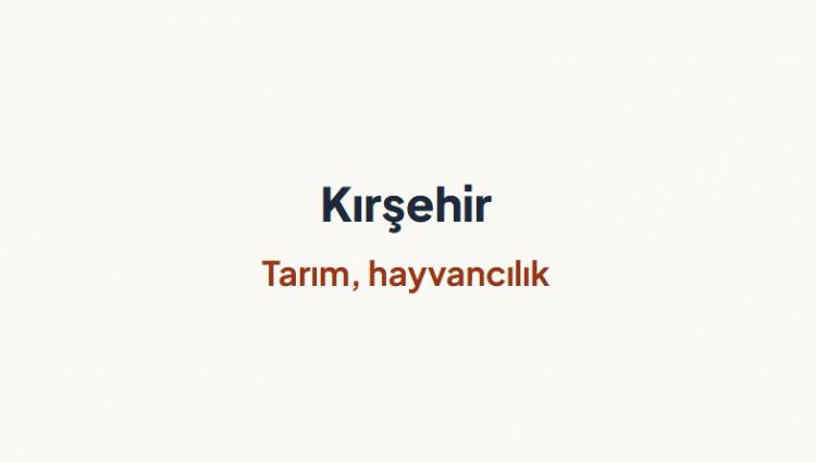 <p><span style="color:#B22222"><strong>KIRŞEHİR&nbsp;</strong></span></p>
