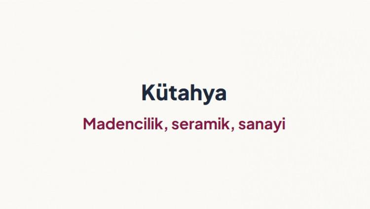 <p><span style="color:#B22222"><strong>K&Uuml;TAHYA&nbsp;</strong></span></p>
