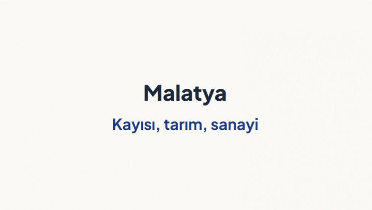<p><span style="color:#B22222"><strong>MALATYA&nbsp;</strong></span></p>
