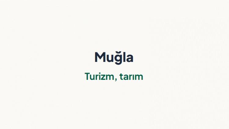 <p><span style="color:#B22222"><strong>MUĞLA&nbsp;</strong></span></p>
