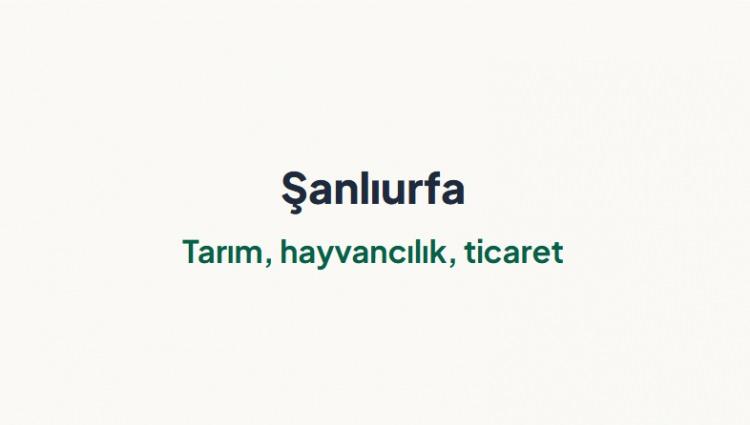 <p><span style="color:#B22222"><strong>ŞANLIURFA&nbsp;</strong></span></p>
