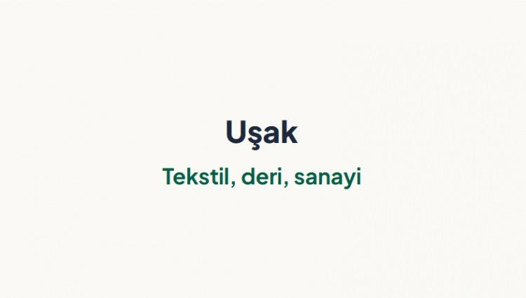 <p><span style="color:#B22222"><strong>UŞAK&nbsp;</strong></span></p>
