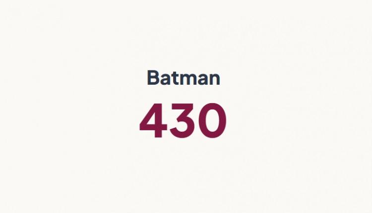 <p>BATMAN&nbsp;</p>
