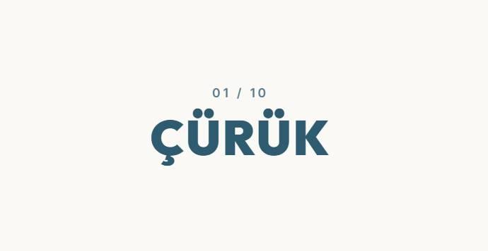 <p><strong>&Ccedil;&Uuml;R&Uuml;K</strong>&nbsp;</p>
