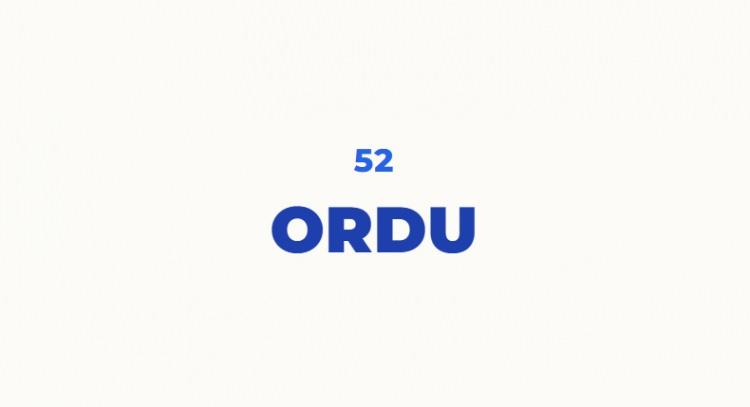 <p>Ordu ismi tamamen T&uuml;rk&ccedil;e bir kelimedir ve saray anlamına gelmektedir. Genellikle h&uuml;k&uuml;mdarın, hakanın oturduğu şehir anlamında kullanıldığı i&ccedil;in zamanında buraya kelimenin orijinal hali olan Urdu ismi verilmiştir. Daha sonraları ise Orda şeklinde s&ouml;ylenmeye başlanmıştır. Ur kelimesinin anlamı y&uuml;ksek yer, tepedir. Zamanla Ordu olarak evrilmiştir.</p>
