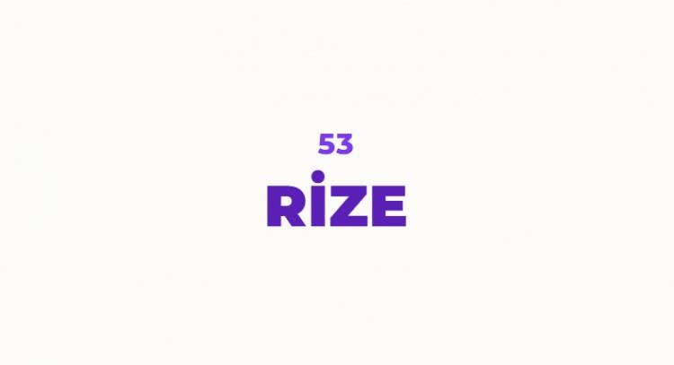 <p>Rumca'da dağ eteği anlamına gelen Riza kelimesi şehrin ismi olarak kullanılmıştır. B&ouml;lgenin ge&ccedil;mişte ''Riza'' ismi ile anıldığı zaman i&ccedil;erisinde Rize'ye evrildiği d&uuml;ş&uuml;n&uuml;lmektedir.</p>
