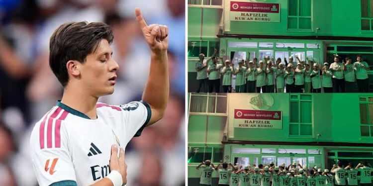 <p>&Ccedil;ekilen fotoğraflarda &ccedil;ocukların &ouml;nce formalarıyla kameraya poz verdiği, ardından sırtlarını d&ouml;nerek Arda G&uuml;ler yazısını ve 15 numarayı g&ouml;sterdiği g&ouml;r&uuml;ld&uuml;.</p>
