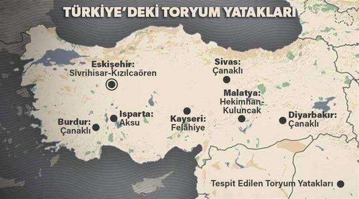 <p><strong>T&Uuml;RKİYE'DEKİ TORYUM YATAKLARI</strong></p>

<p>&nbsp;</p>
