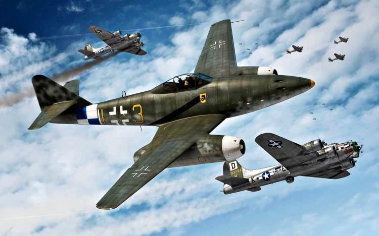 <p><strong>BİRİNCİ NESİL:</strong></p>

<p>&nbsp;</p>

<p><strong>Messerschmitt Me 262</strong></p>

<p>&nbsp;</p>

<p>Messerschmitt Me 262, operasyonel hale gelen ilk jet savaş u&ccedil;ağıydı. U&ccedil;ak, saatte 500 milin &uuml;zerinde bir hızla Avrupa semalarında ilerleyerek M&uuml;ttefik havacılarını hayrete d&uuml;ş&uuml;rd&uuml;. Ancak Me 262, M&uuml;ttefiklerin hava &uuml;st&uuml;nl&uuml;ğ&uuml;n&uuml; durduramadı.&nbsp;</p>
