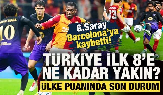 <p>Galatasaray, Şampiyonlar Ligi'nin 2. haftasında sahasında Barcelona'ya 4-1 yenildi.</p>
