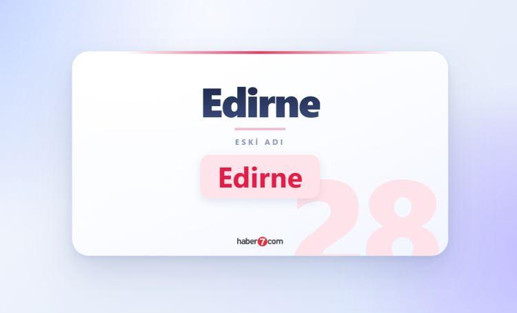 <p><span style="color:#B22222"><strong>EDİRNE</strong></span></p>
