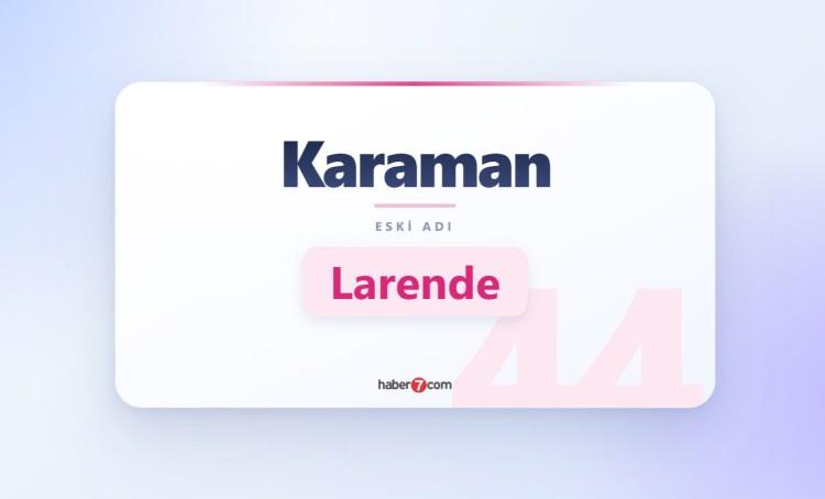 <p><span style="color:#B22222"><strong>KARAMAN</strong></span></p>
