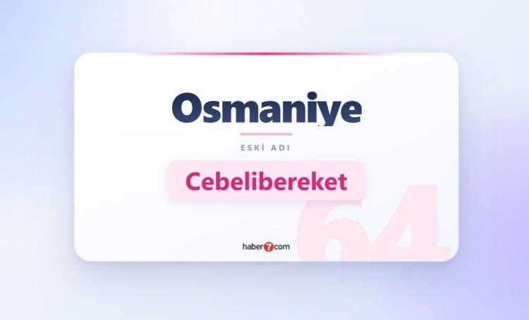 <p><span style="color:#B22222"><strong>OSMANİYE</strong></span></p>
