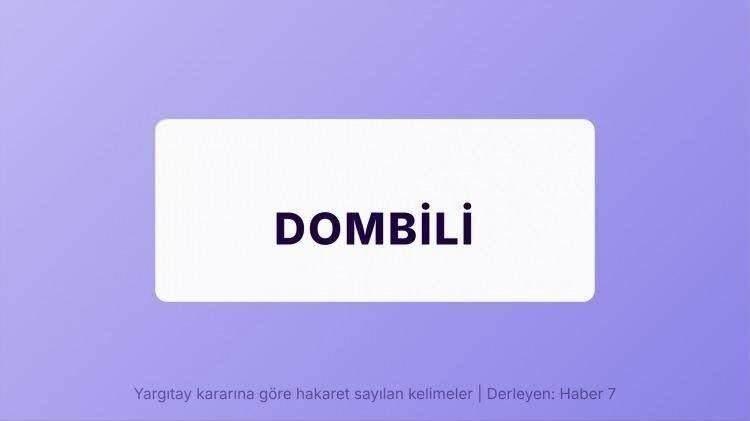 <p><span style="color:#B22222"><strong>DOMBİLİ</strong></span></p>
