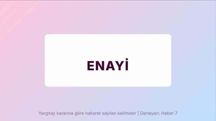 <p><span style="color:#B22222"><strong>ENAYİ</strong></span></p>
