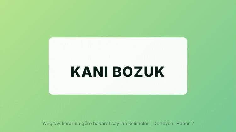 <p><span style="color:#B22222"><strong>KANI BOZUK</strong></span></p>
