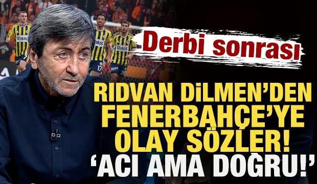 <p>Rıdvan Dilmen, Galatasaray'ın sahasında Fenerbah&ccedil;e'yi 2-1 mağlup ettiği derbiyi yorumladı.</p>
