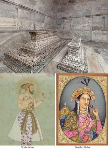 10-Taj Mahal/HİNDİSTAN  Taç Mahal, Hindistan Türk İmparatorluğu'nun Timuroğulları hanedanının 5. hükümdarı Şah Cihan -Şah-ı Cihan (Dünyanın şahı)-(1593-1666) tarafından, o zamanki imparatorluğun başkenti olan Hindistan'in Agra şehrinde, Jumna (Yamuna) Nehri'nin kıyısında yaptırılmıştır. (Babür Şah'ın kurduğu Hint-Türk İmparatorluğu, Hindistan'da 332 yıl (1526-1858) egemen oldu.)   Dünyada aşk için dikilmiş en büyük ve en güzel anıt olarak kabul edilen bu türbe, Şah Cihan'ın büyük bir aşkla sevdiği eşi Arcümend Banu'nun, (Mümtaz Banu Begüm) doğum sırasında ölümü üzerine, onun hatırasına yaptırılmıştır. 