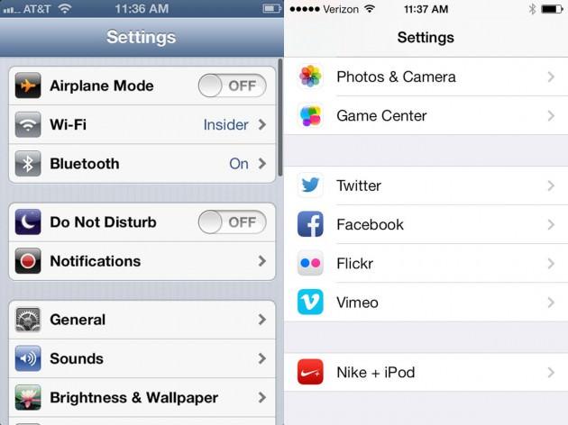 <p>Ayarlar ekranı</p>