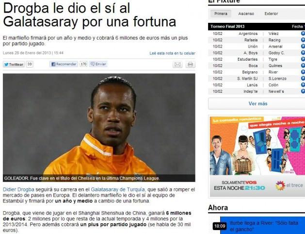 Tn Galatasaray, Şampiyonlar Ligi'nde Schalke maçı öncesi transferlere devam ediyor. Hollandalı Sneijder'den sonra Fildişili Didier Drogba'da 1,5 yıllığına Galatsaray'da. Bakalım Drogba Şampiyonlar Ligi'ni bir kez daha kazanabilecek mi?