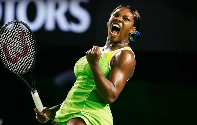 SERENA WILLIAMS   21 Ocak 2007   Serena Williams, 2007 Avustralya Açık'ta dünya 81.'si olarak katıldığı turnuvanın finalinde Maria Sharapova'yı yenerek şampiyon olduğunda böyle sevinmişti.