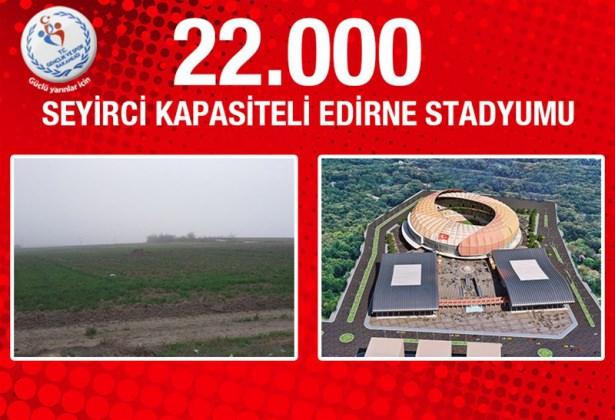 <p><strong>Edirne Stadyumu: </strong>Edirne'nin spor kültürüne önemli katkılar sağlayacak Edirne Stadyumu projesinde UEFA standartlarına göre revizyonlar yapılıyor.</p>
