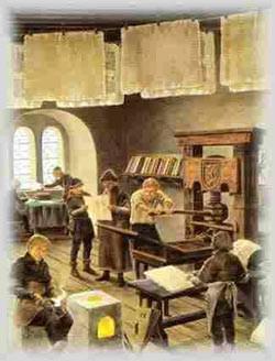 Matbaa  Johann Gutenberg (1395-1468) - 1450 - Alman Matbaayı buldu.