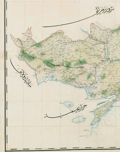 İstanbul, İzmit, Çatalca, Sancakları ve Edirne vilayetleri haritası