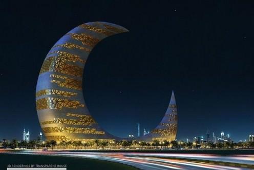 <p>Dünyanın her yerinden çok ilginç yerlere ait fotoğraflar... Dubai’deki ay kulesi</p>