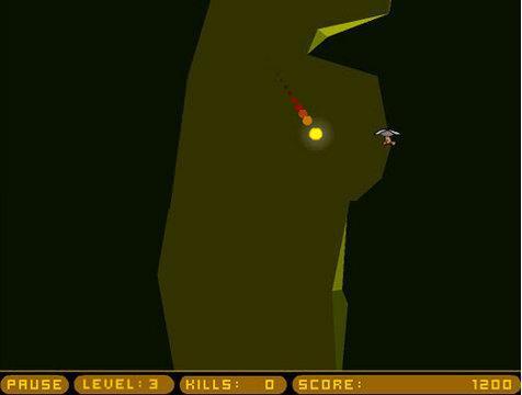 Fireballs  Karanlık bir mağarada, duvara değmeden ateş topunu kontrol etmeye çalışıyorsunuz.