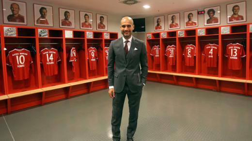 1) Pep Guardiola - Bayern M&uuml;nih  14.8 milyon pound