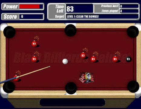 Blast Billards  Klasik bilardo oyunundan pek farkı olmayan Blast Billards'ta bilardo topu yerine aynı şekillerdeki patlayıcılar kullanılıyor.